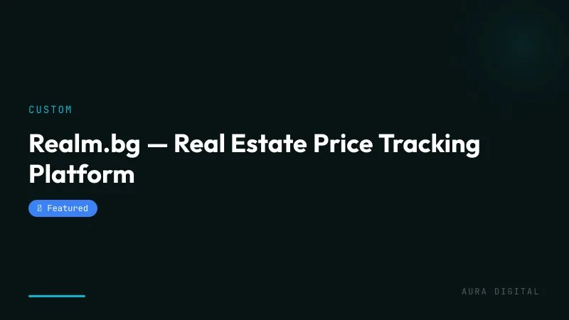 Realm.bg — Real Estate Price Tracking Platform